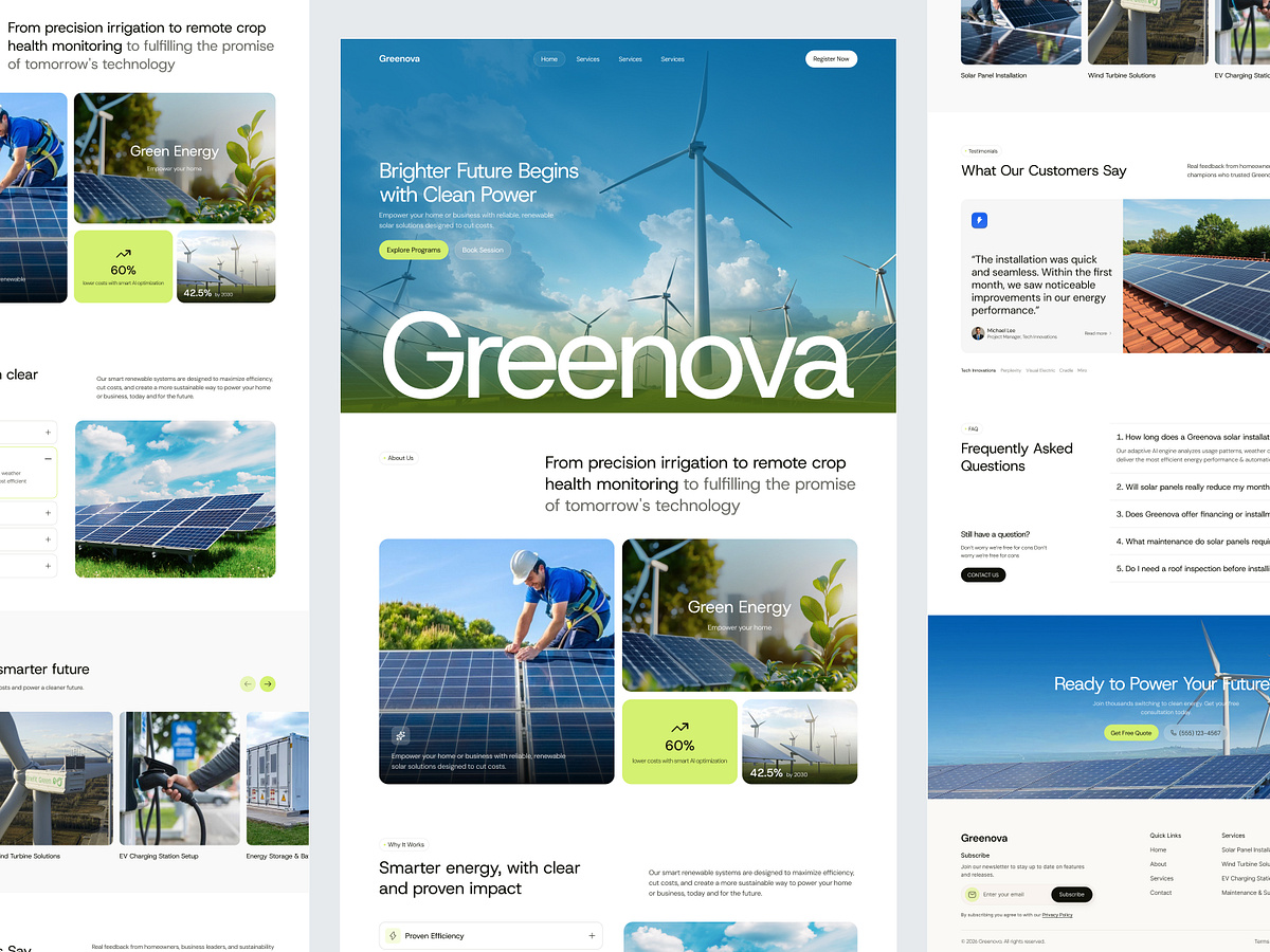 Greenova - Renewable Energy Website Image 1