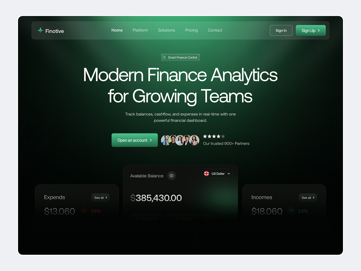 SaaS Website - Finance Management