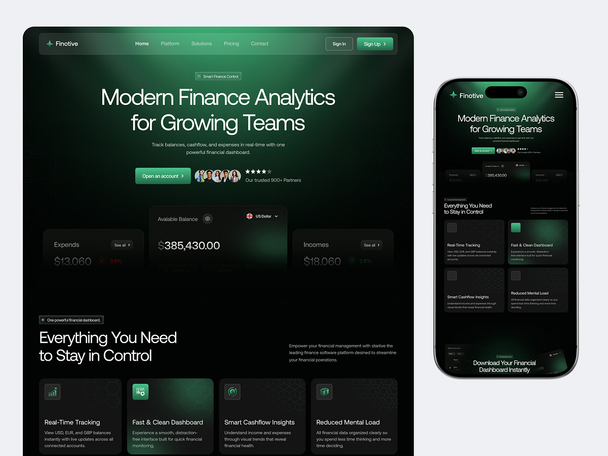 SaaS Website - Finance Management Image 0