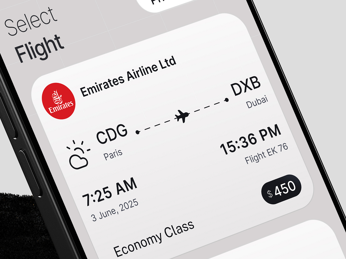 Travel Booking App Design Image 2