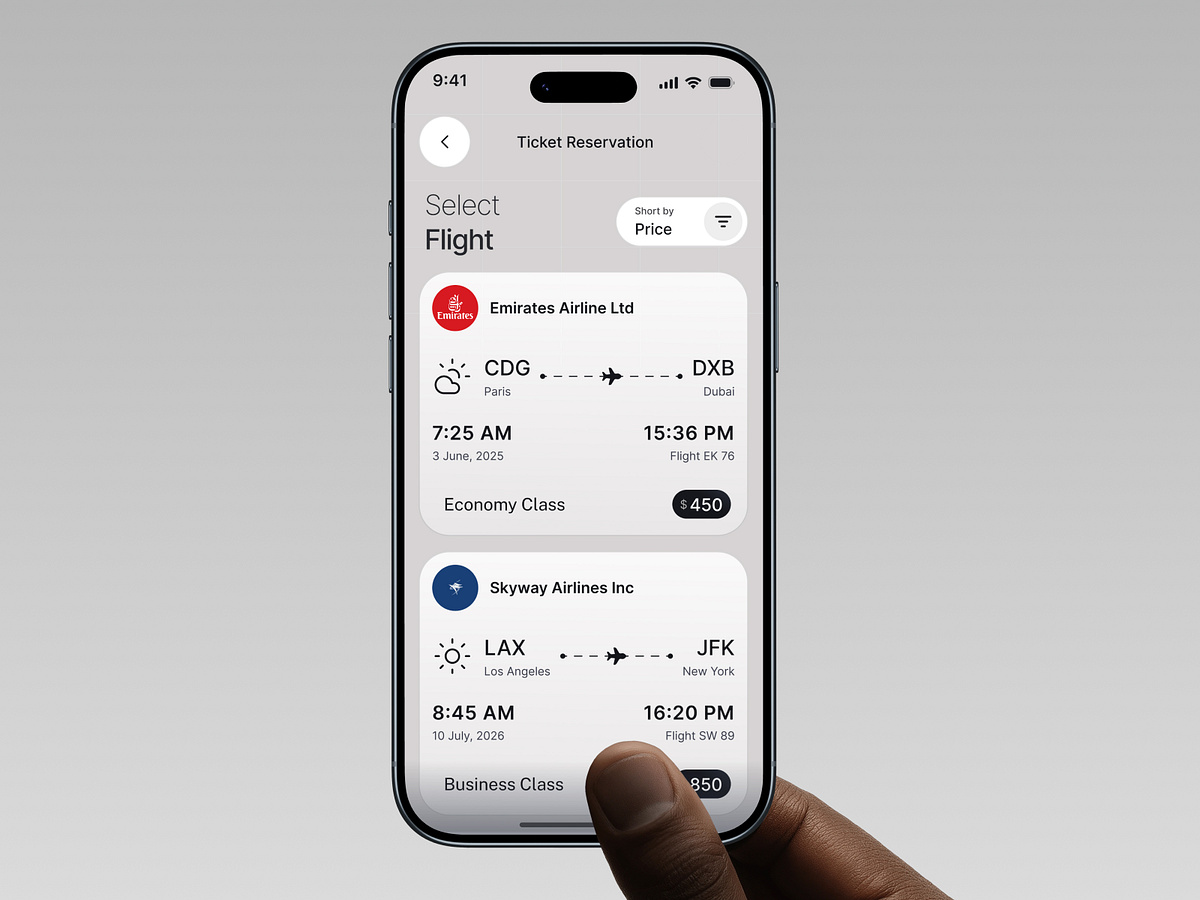 Travel Booking App Design Image 3