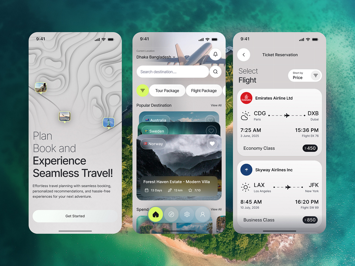 Travel Booking App Design Image 4