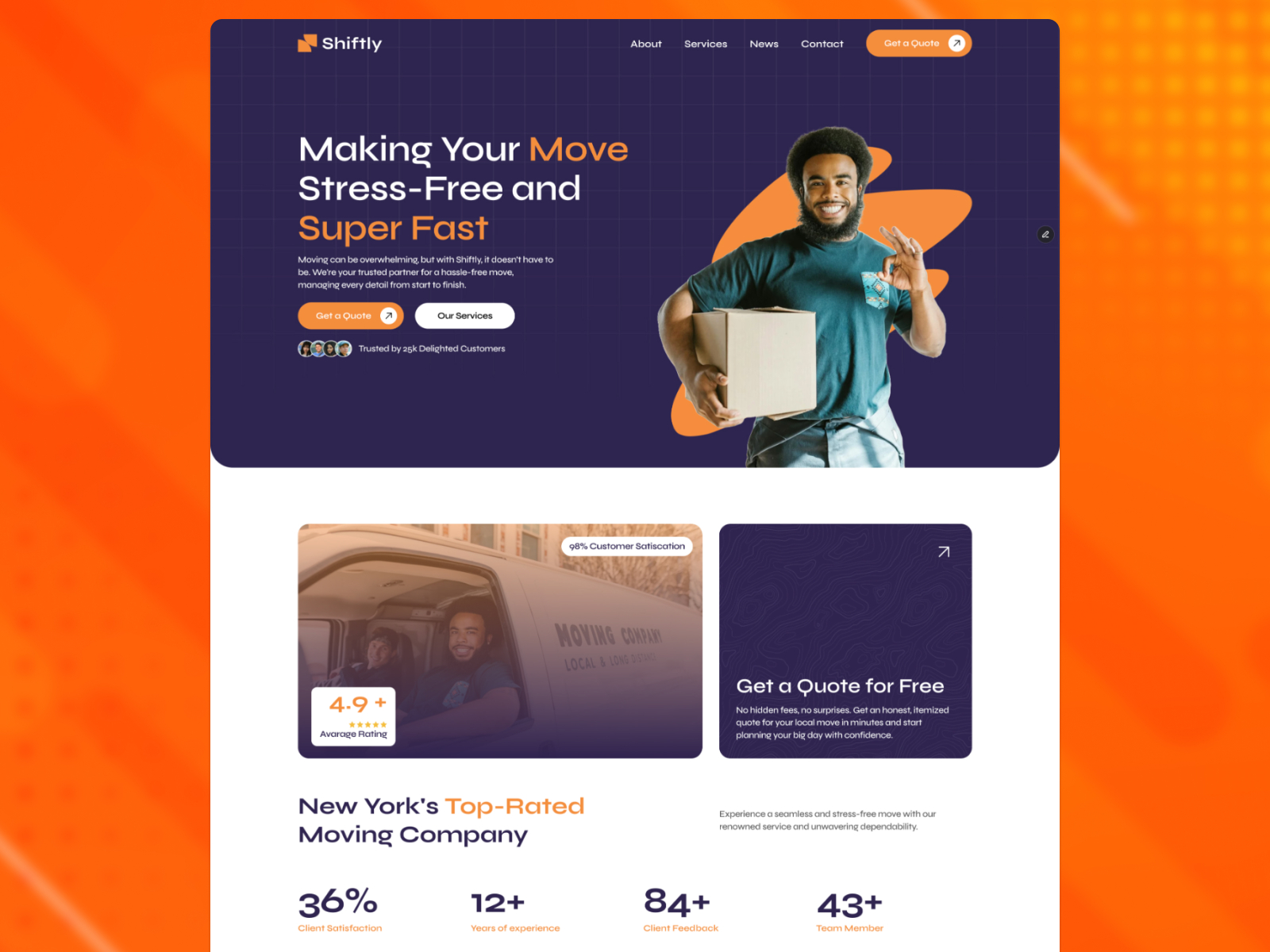Shiftly: Free Moving Service Template