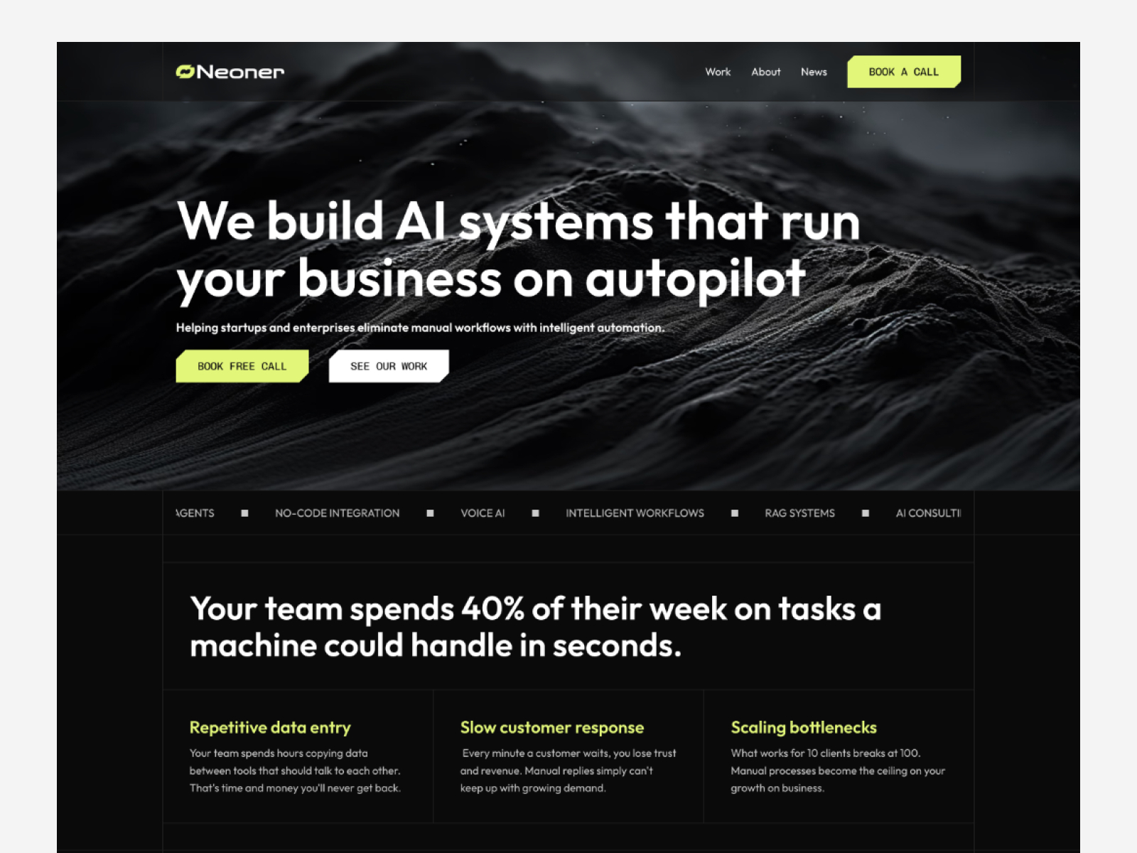 Neoner: Free AI Website Template