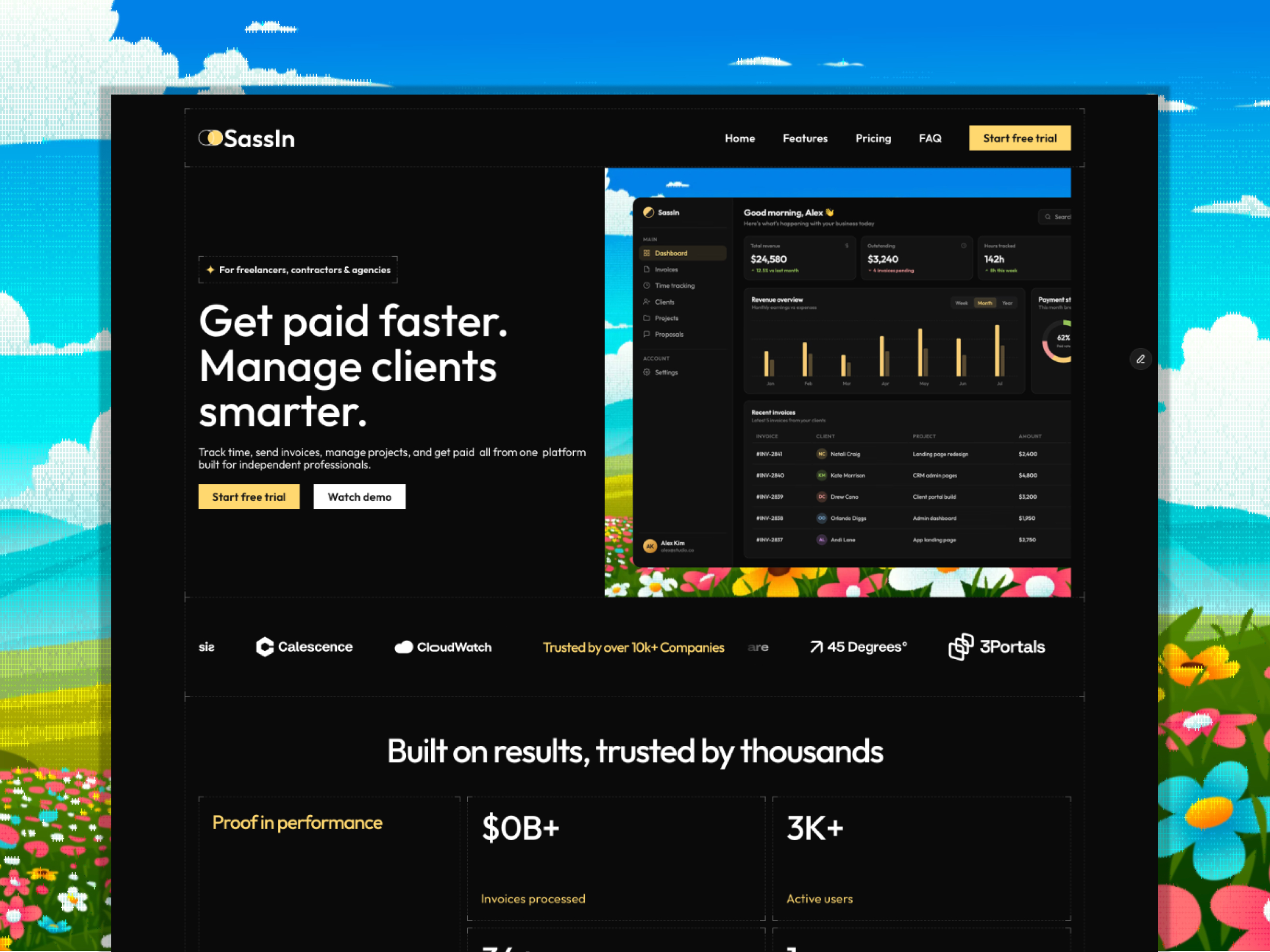 SassIn: Responsive AI Website Template by Fahem Ahmed — Framer Marketplace