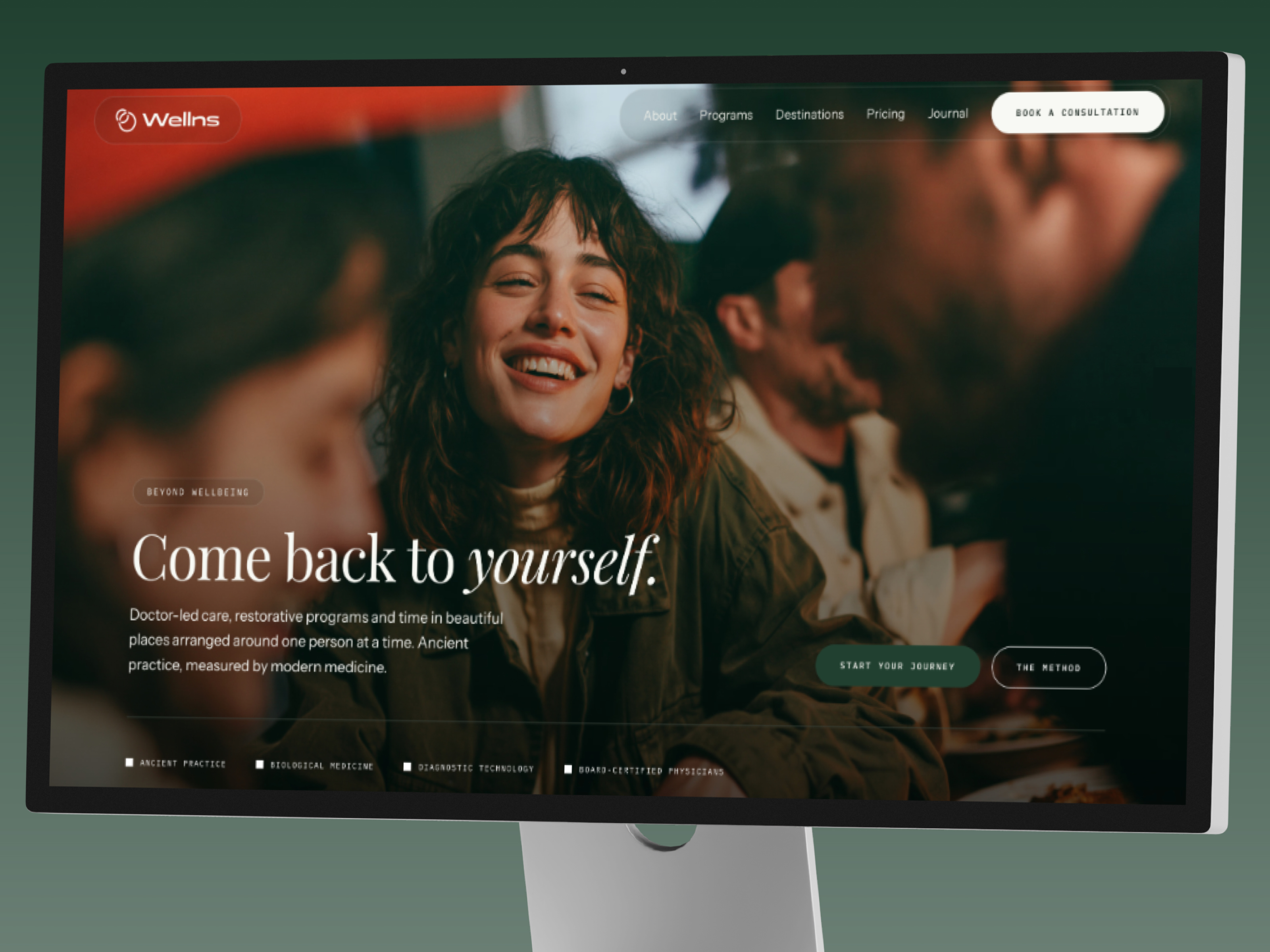 Wellns — Free Wellness clinics and retreats template for Framer