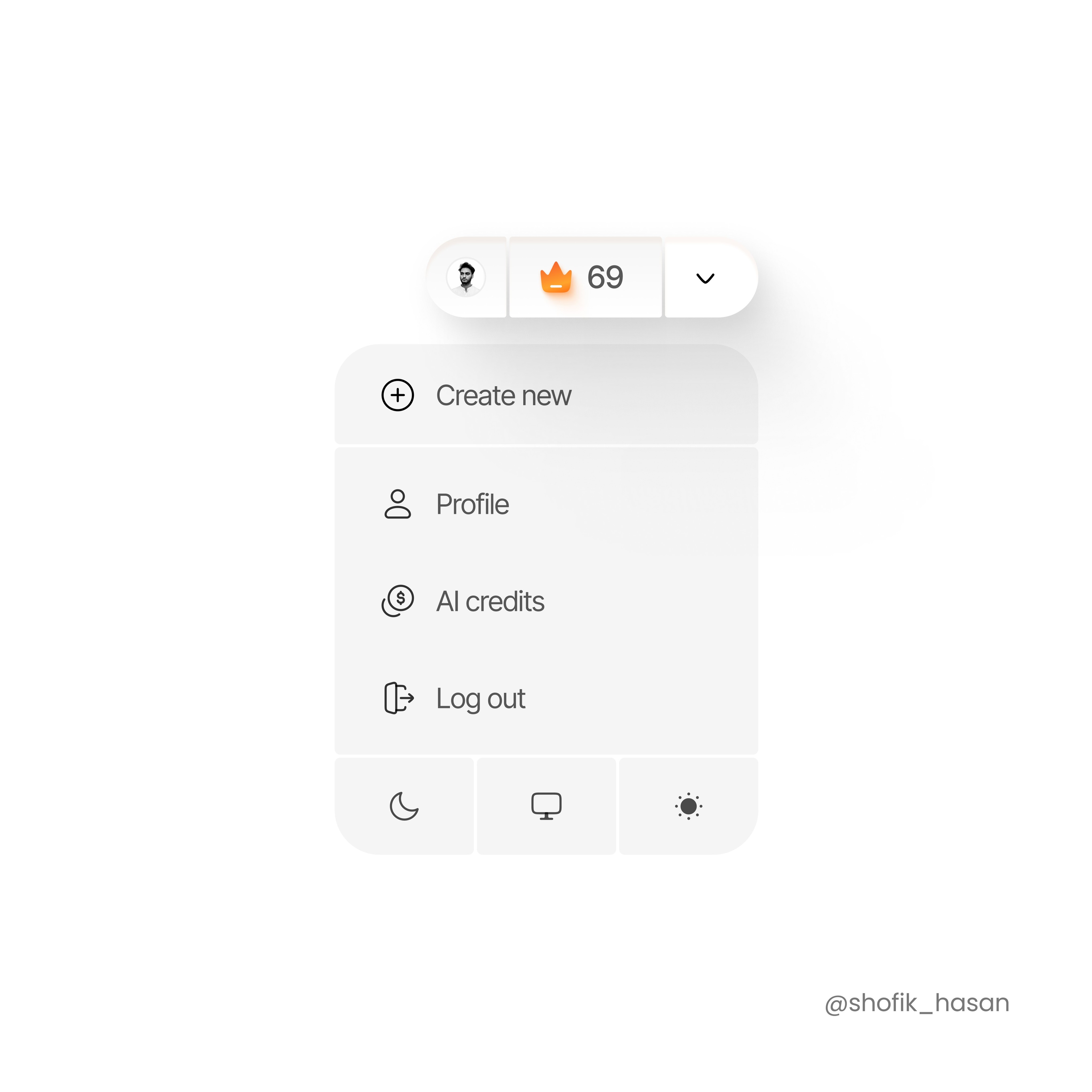 Micro interactions. Soft depth. Intentional design.🪶

Experimenting with UI that feels alive.

#uidesign #uxdesign #productdesign #UIUX #minimalism #modernui #microinteractions #designınspiration #uiinspiration #designportfolio #opentowork #remotedesigner #uidesigner #uxdesigner #websitedesign #appdesign #digitalproduct Image 0