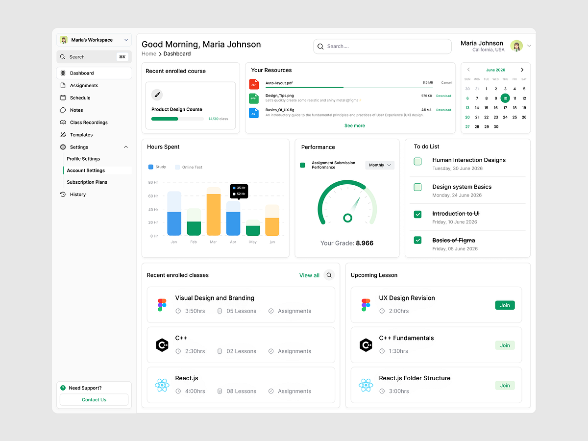 LearnStream — Smart Learning Ecosystem /Dashboard