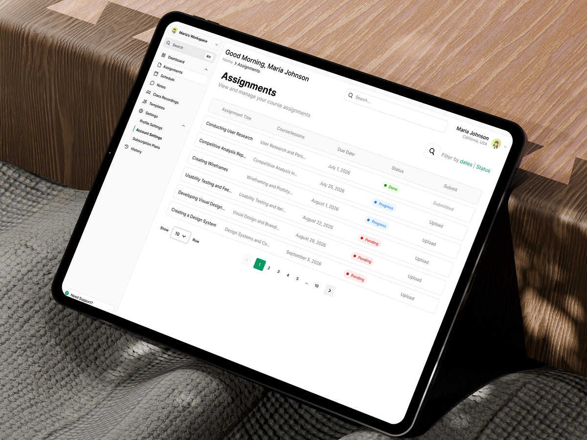 LearnStream — Smart Learning Ecosystem /Dashboard Image 1