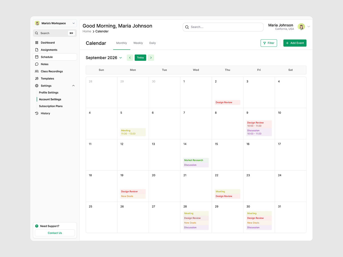 LearnStream — Smart Learning Ecosystem /Dashboard Image 2