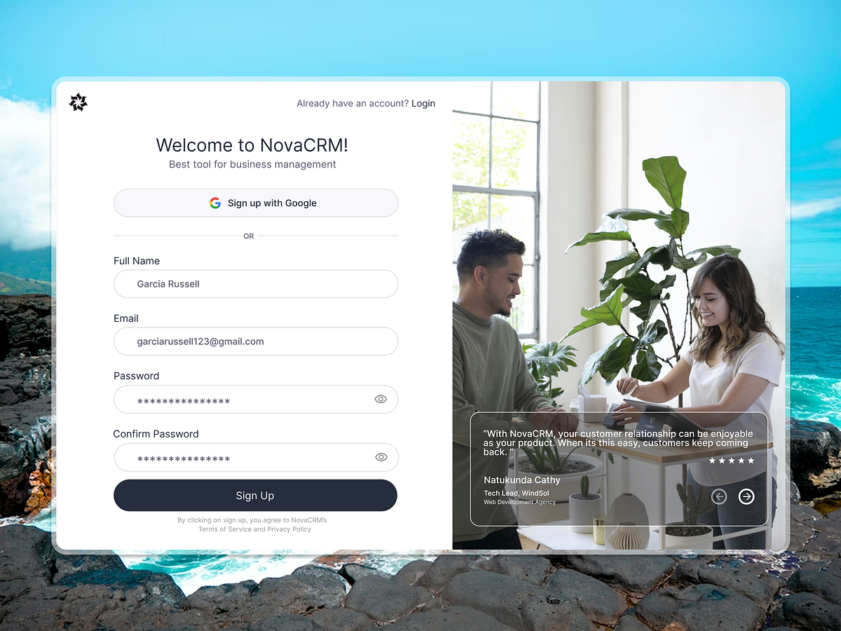 CRM — Unified Intelligence - SaaS Dashboard Image 1