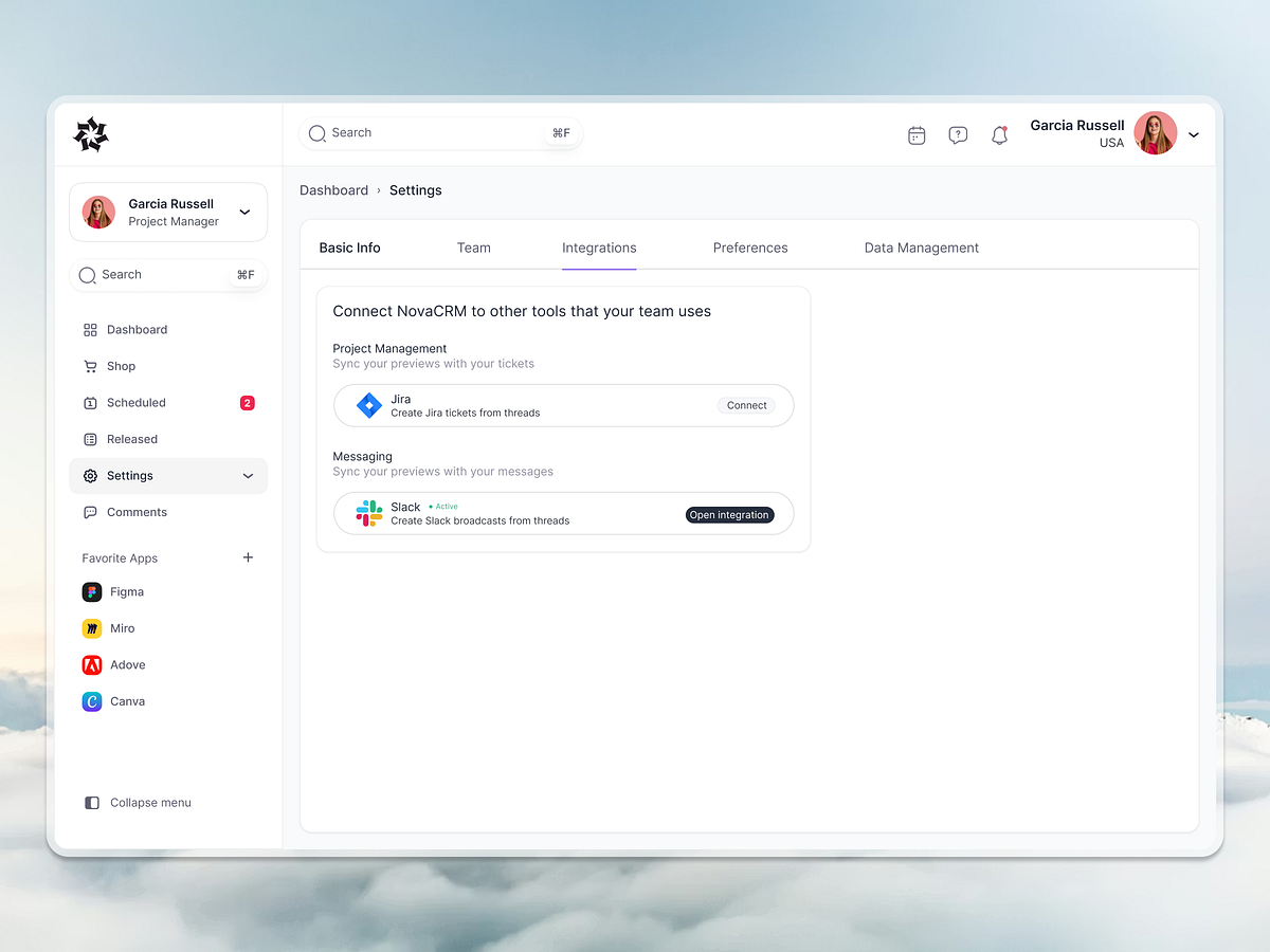 CRM — Unified Intelligence - SaaS Dashboard Image 2