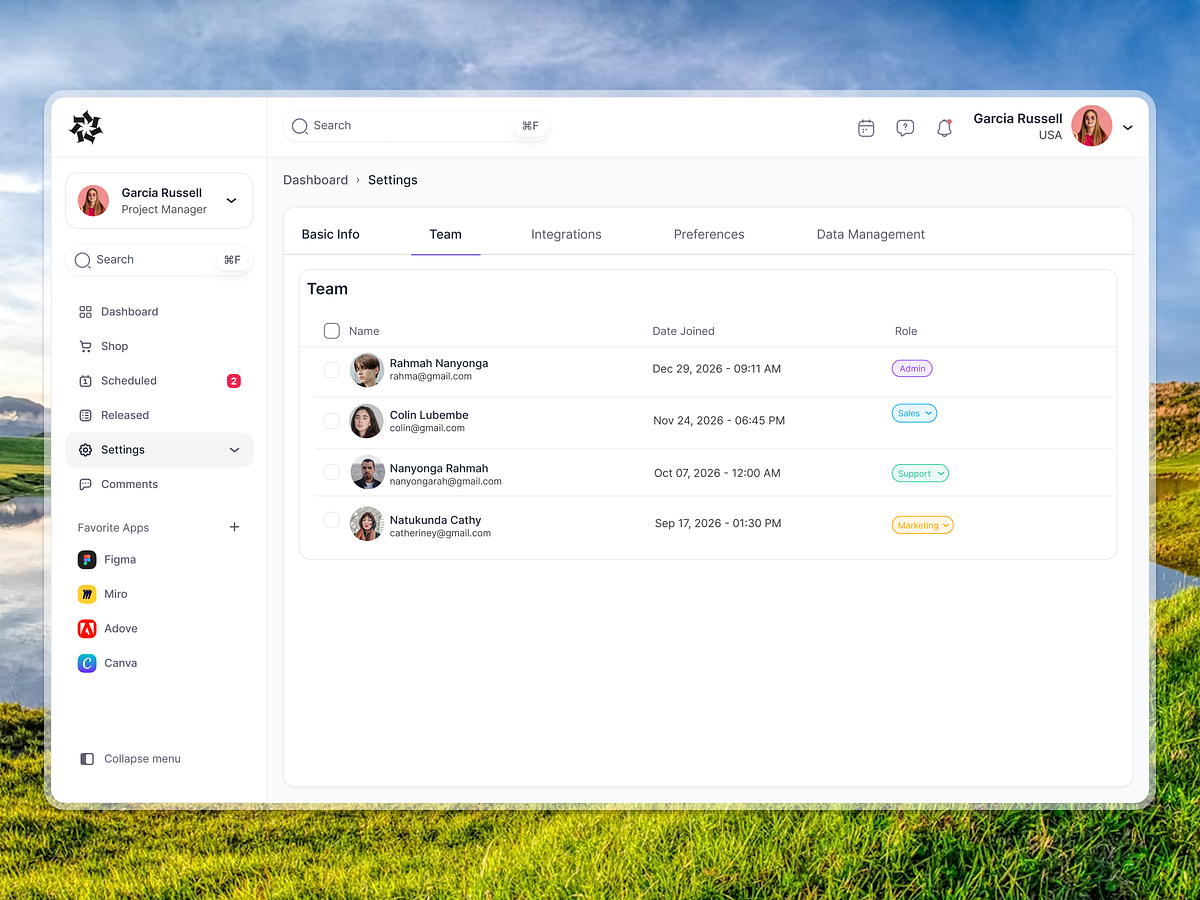 CRM — Unified Intelligence - SaaS Dashboard Image 3