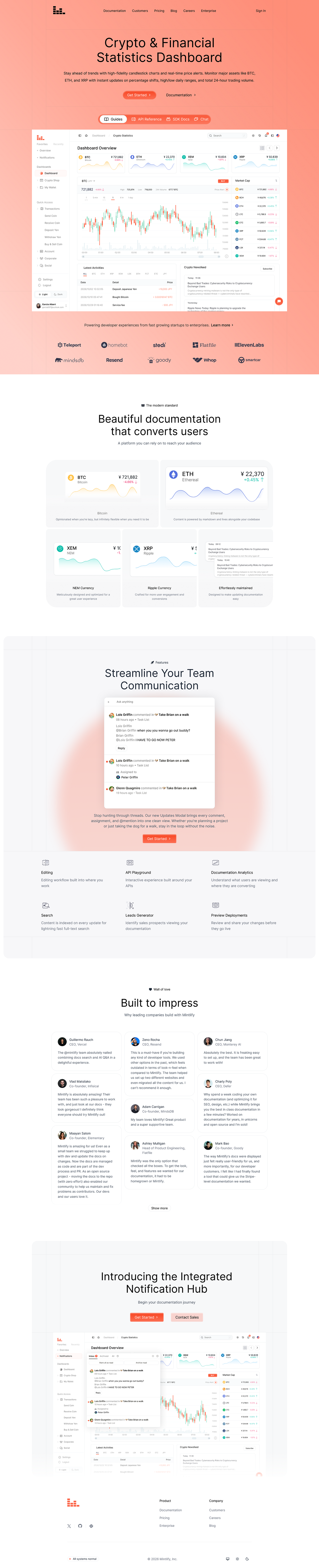 Crypto & Financial Statistics Web Design - SaaS 📊 Image 0