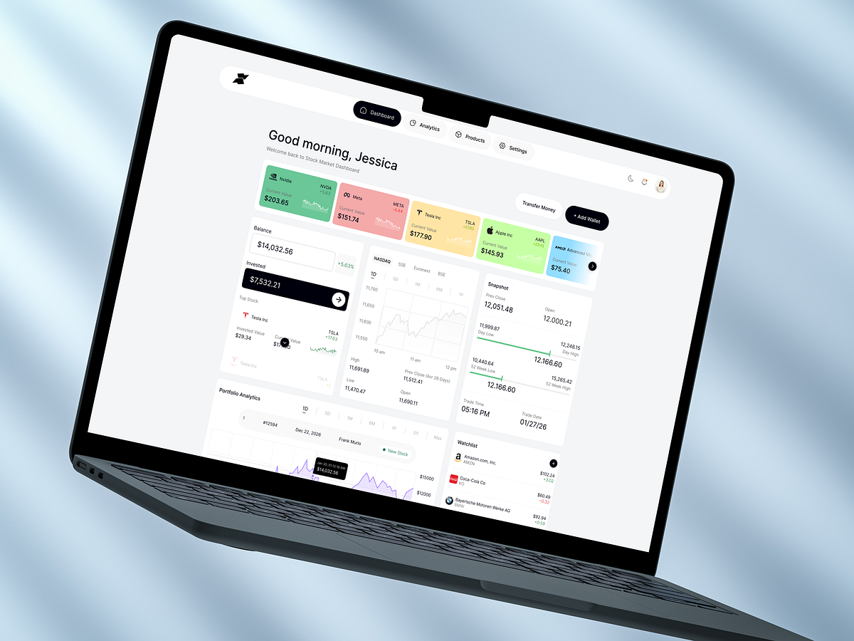 SaaS & Analytics Dashboard