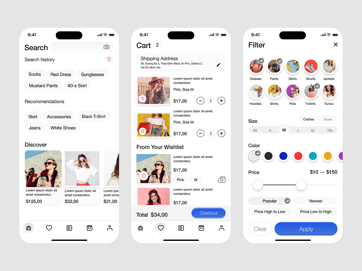 E-Commerce Mobile App UI 🛍️
