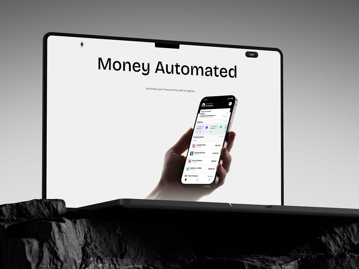 Money Automated — Finance, Simplified. Web/Landing Page Design