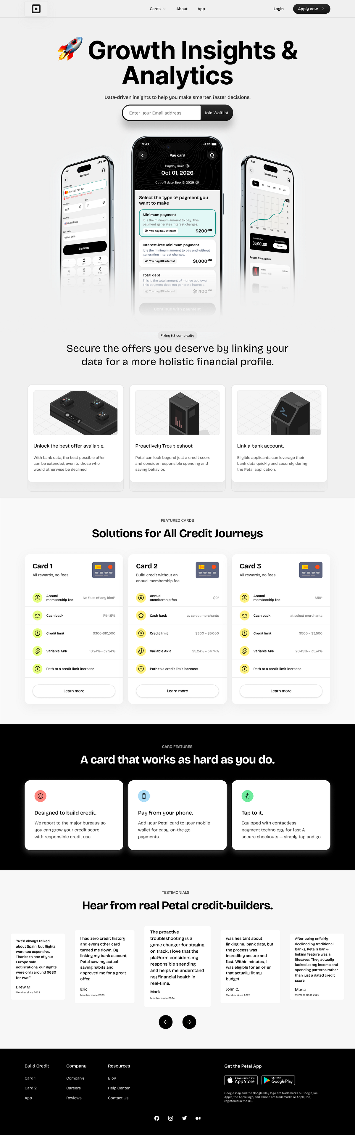 Web/Landing Page for Growth Insights & Analytics Image 0