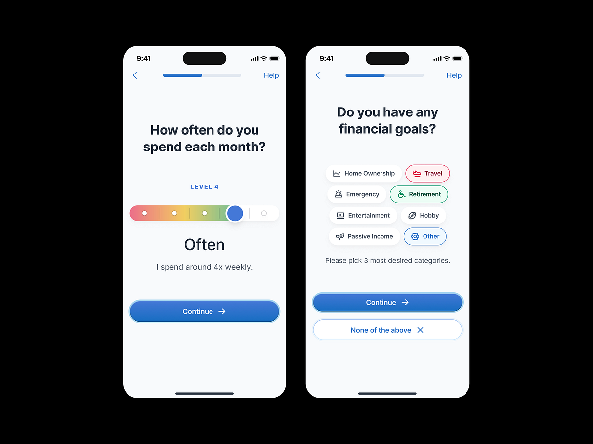 Minimal Banking & Onboarding UI Designs Image 1
