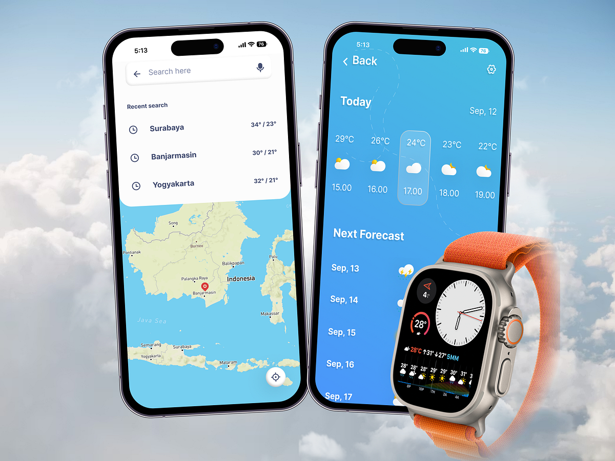 Weather App UI Exploration 🌤️