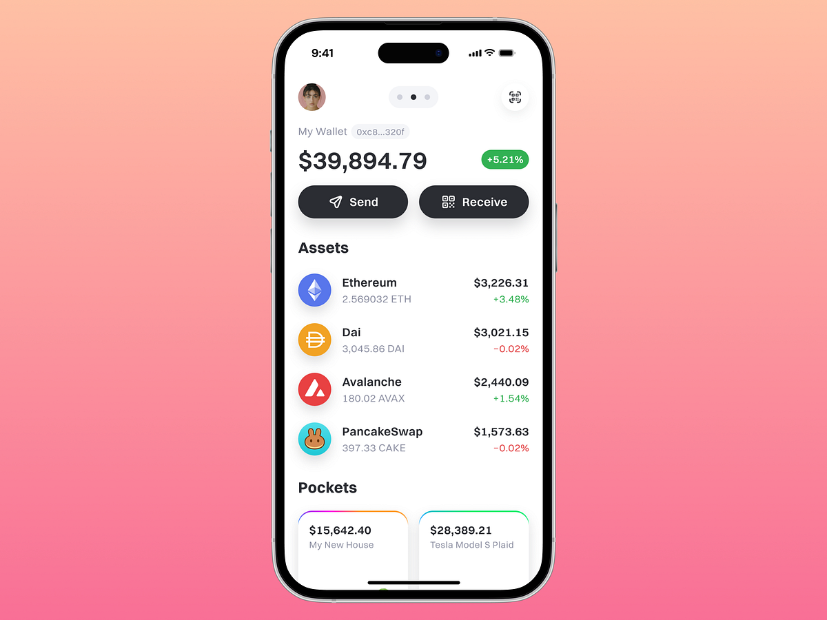 Data-Driven Crypto Investment App UI 📈 Image 0