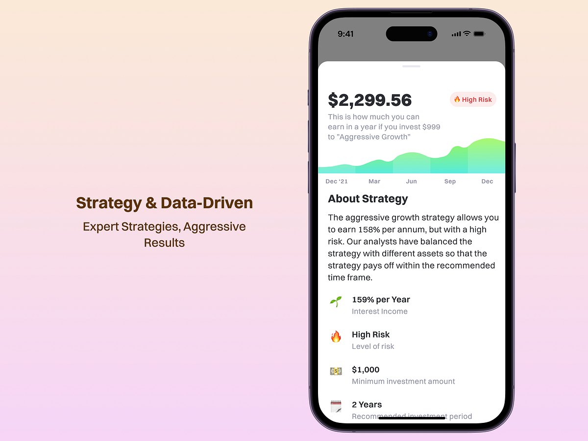 Data-Driven Crypto Investment App UI 📈 Image 1