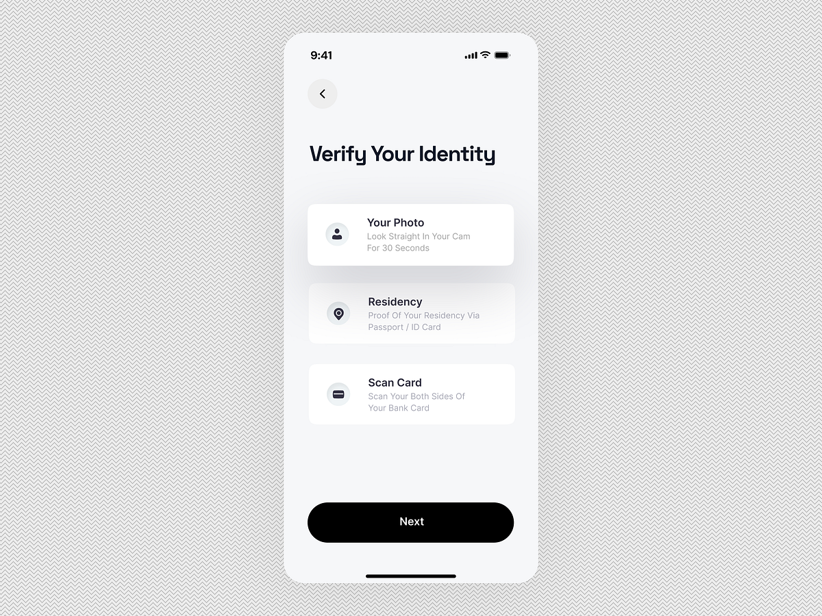 KYC Verification – Mobile UI Image 1