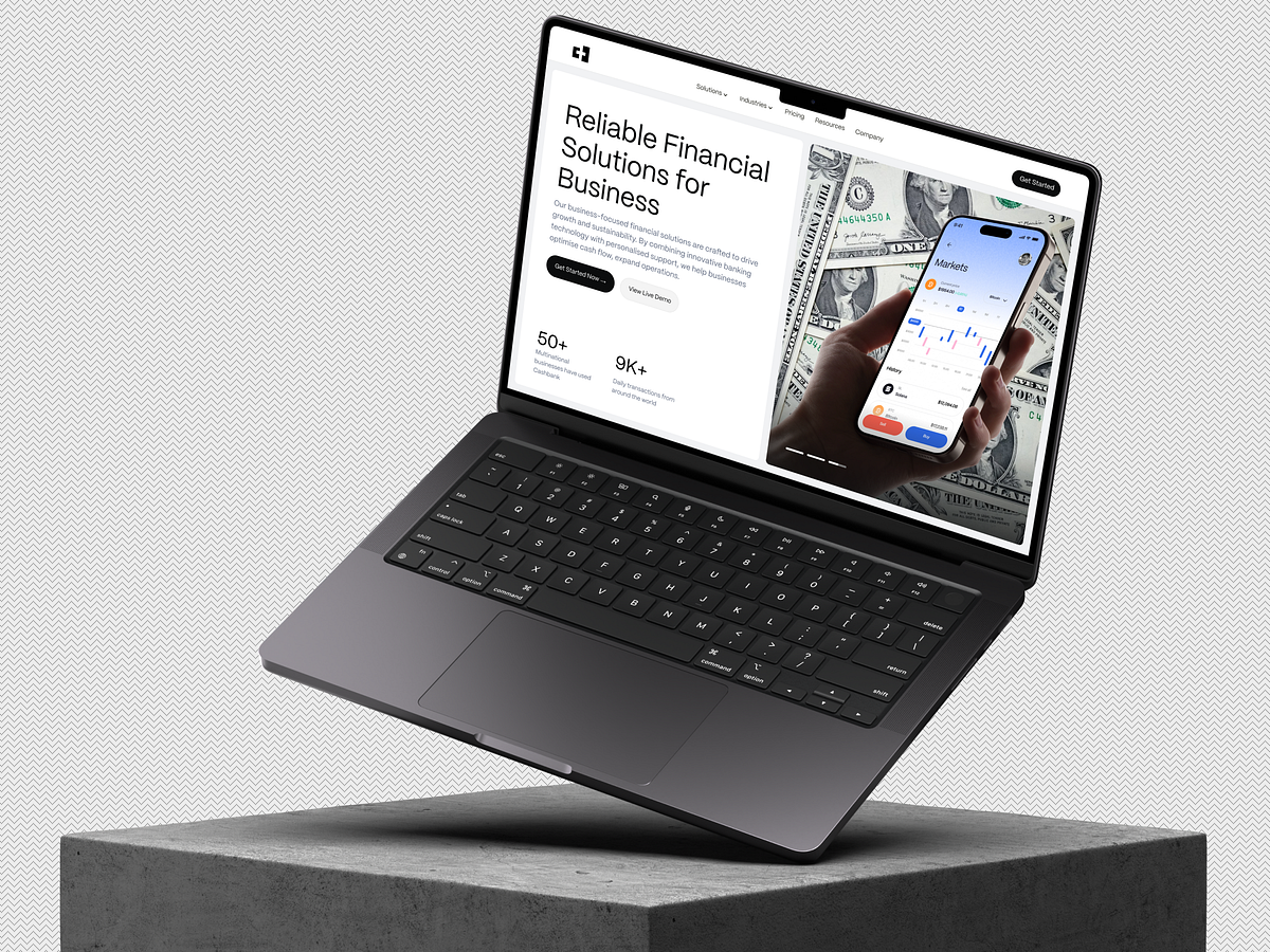 B2B Financial Solutions Interface Image 0