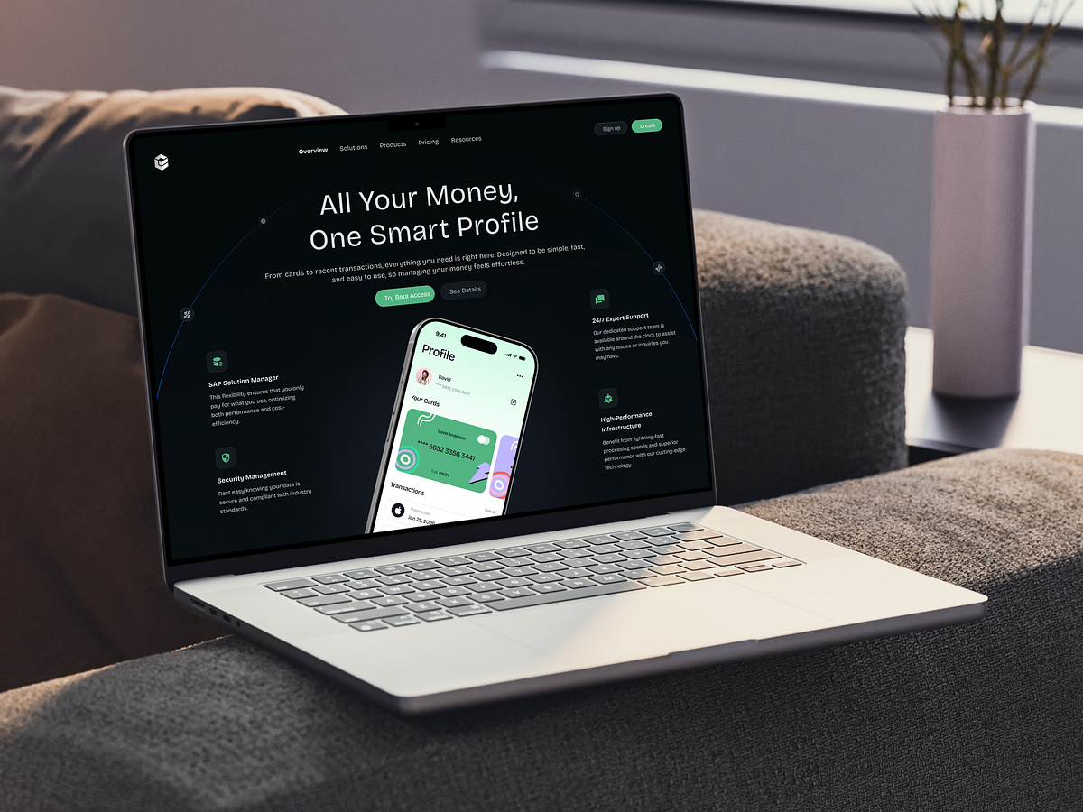 SmartFinance: The All-In-One Digital Wallet Ecosystem Design Image 1