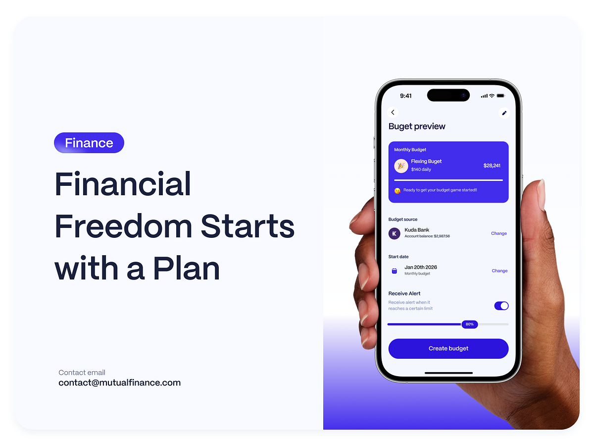 Finance Budget Planner – Mobile App UI