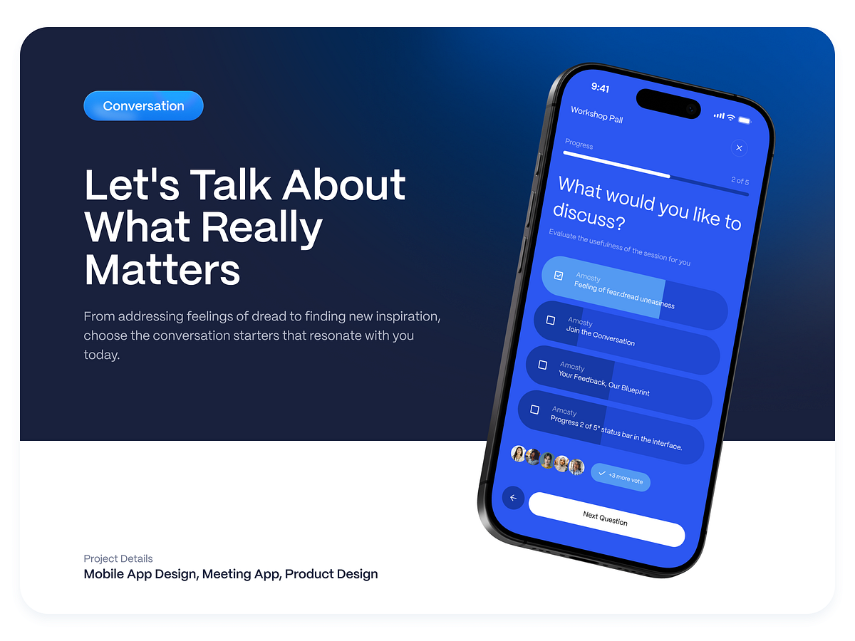 Workshop Pall: Meaningful Conversations, Guided UI/UX