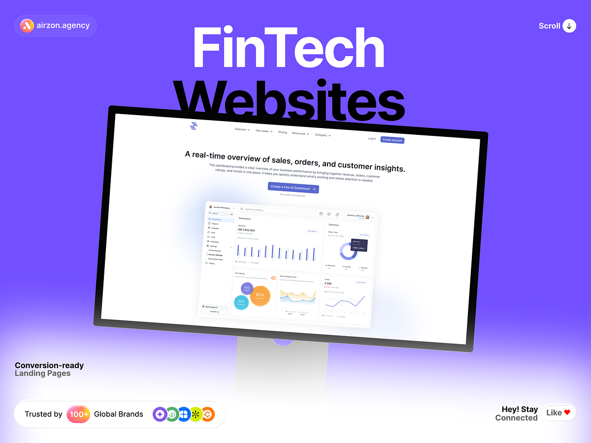 The Next-Gen FinTech Landing Pages made in Framer & Figma