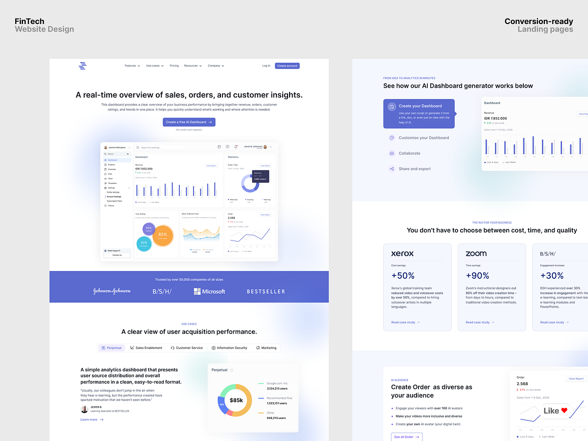 The Next-Gen FinTech Landing Pages made in Framer & Figma Image 0