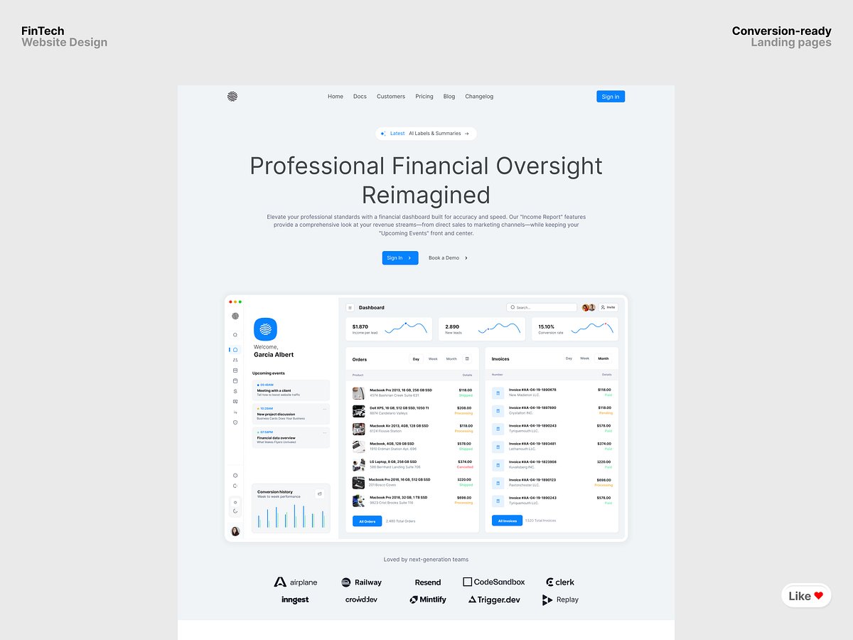 The Next-Gen FinTech Landing Pages made in Framer & Figma Image 2