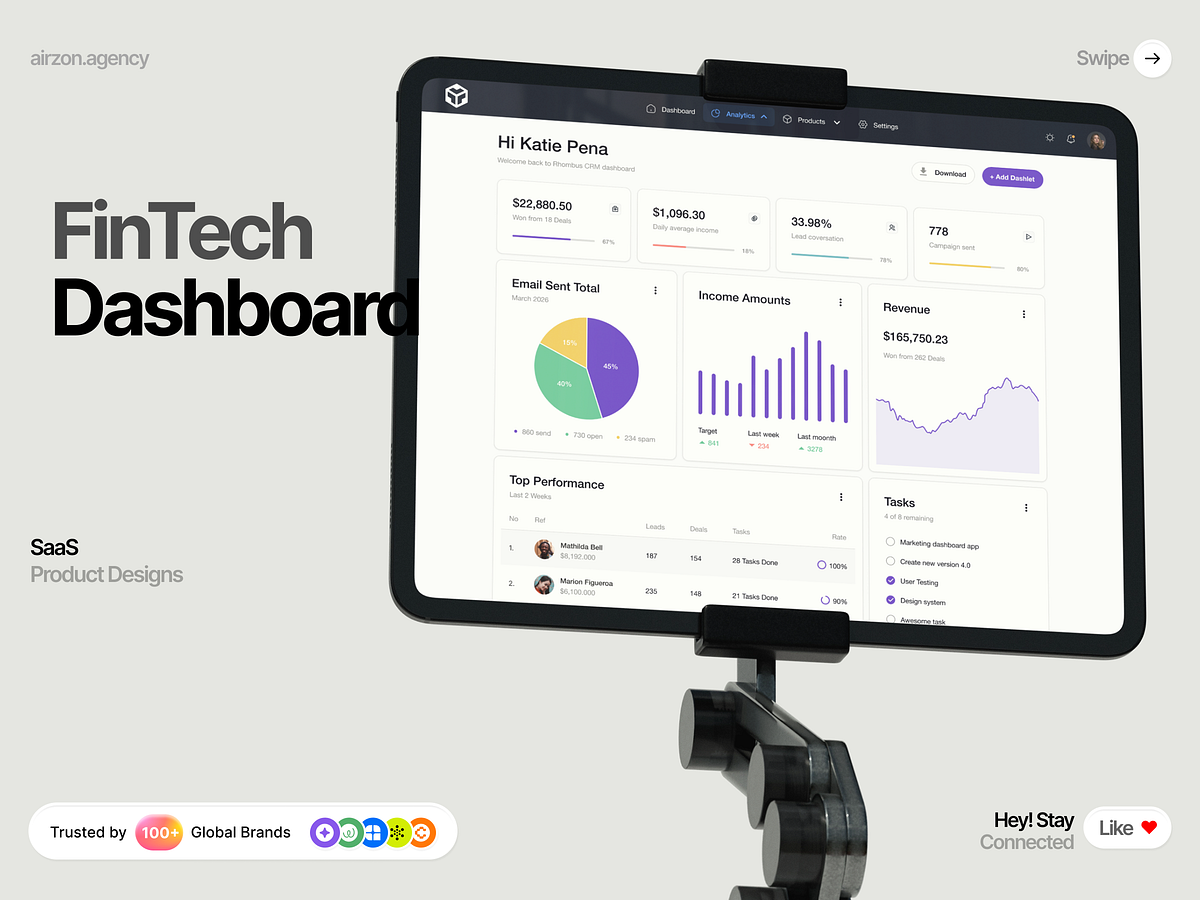 Modern SaaS & FinTech Dashboards