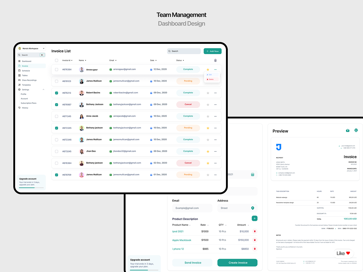 SaaS & CRM Dashboards Designs by Airzon Agency on Muzli