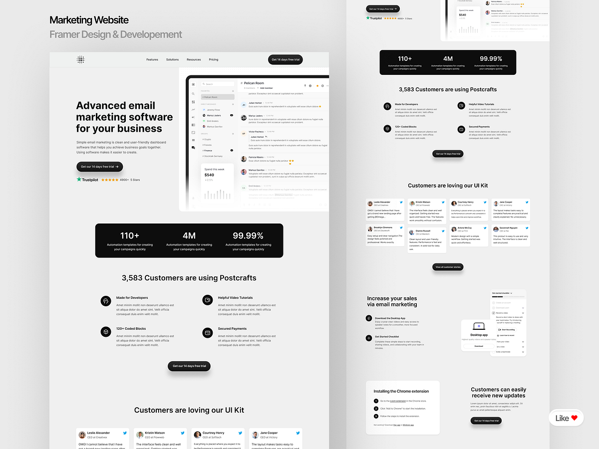 Black & White Web Designs - FinTech & Growth Image 0