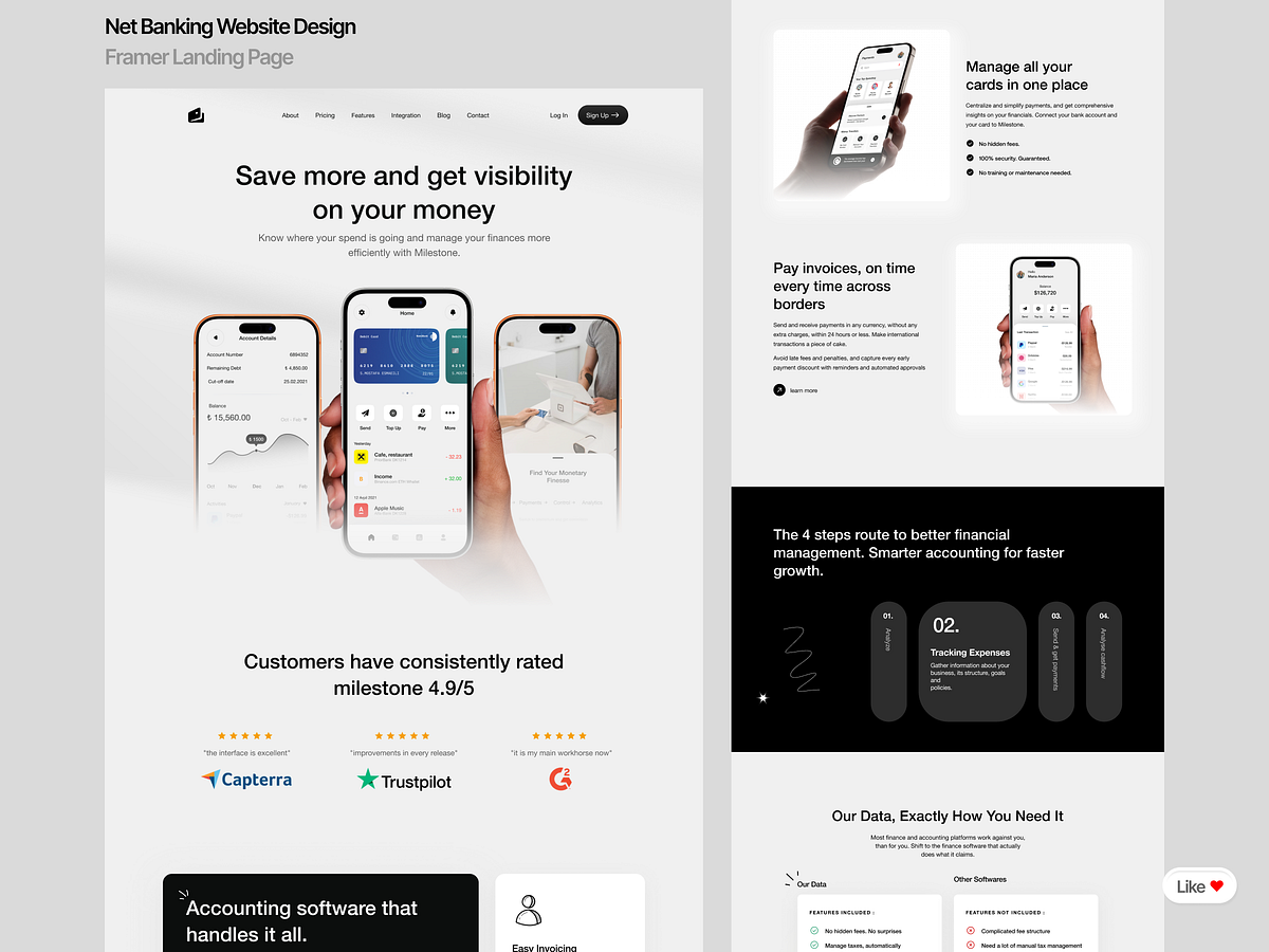 Black & White Web Designs - FinTech & Growth Image 2
