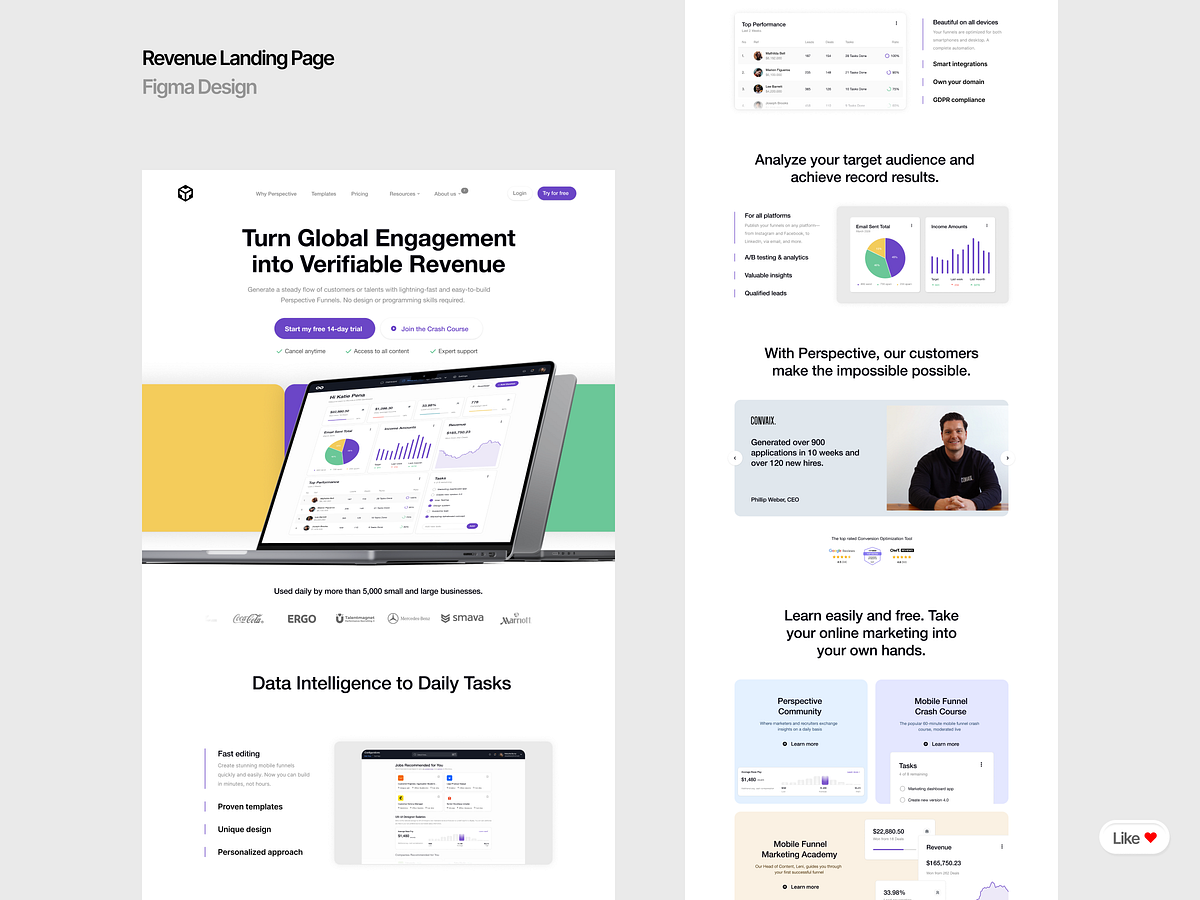 SaaS & Fintech Creative Web Designs / Landing Pages Image 0