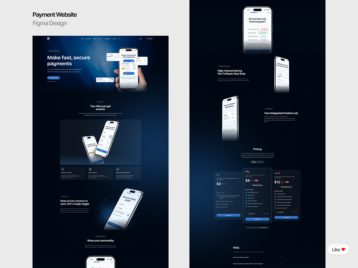 SaaS & Fintech Creative Web Designs / Landing Pages Image 1