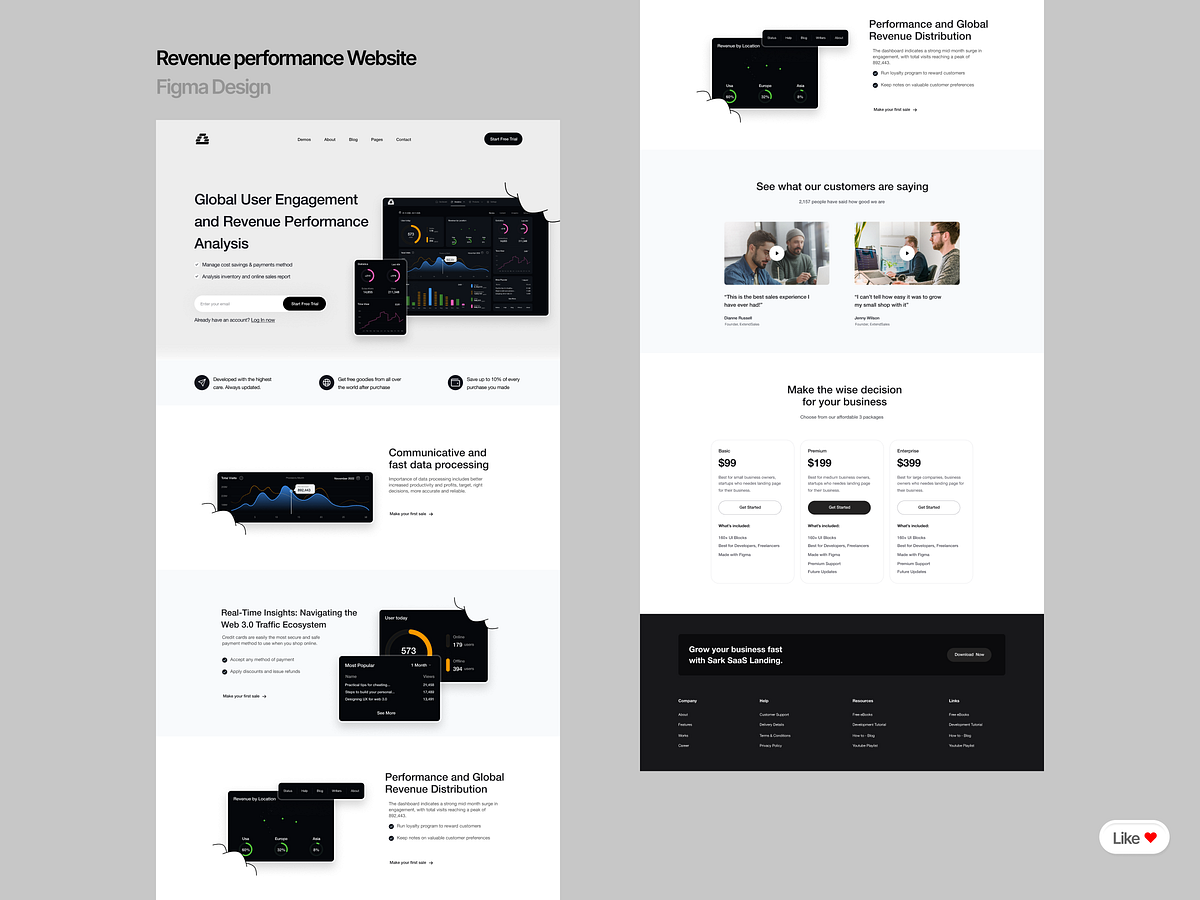 SaaS & Fintech Creative Web Designs / Landing Pages Image 3