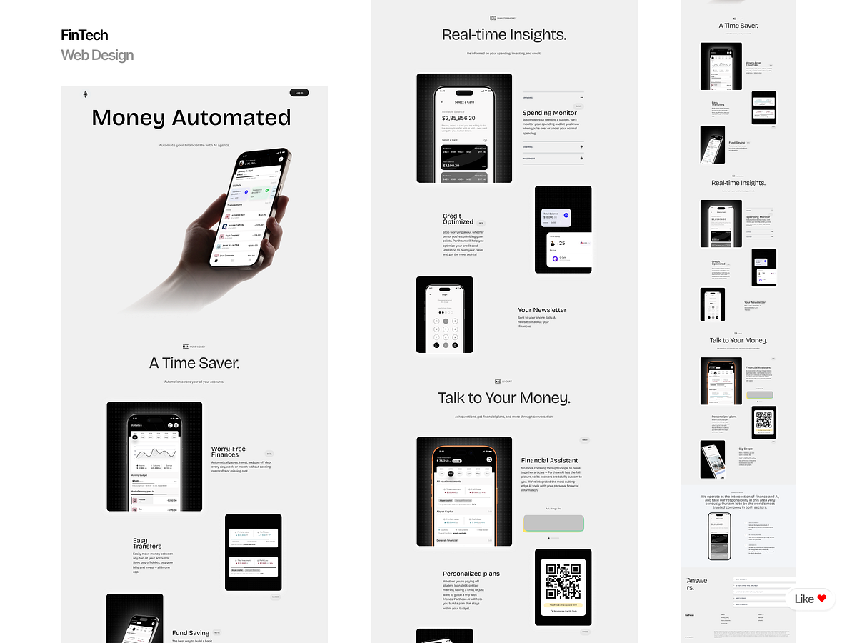 Modern Banking & Finance Web Design UI Experiences Image 1