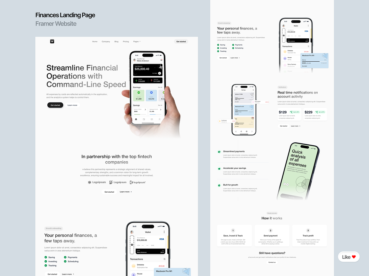 Modern Banking & Finance Web Design UI Experiences Image 2