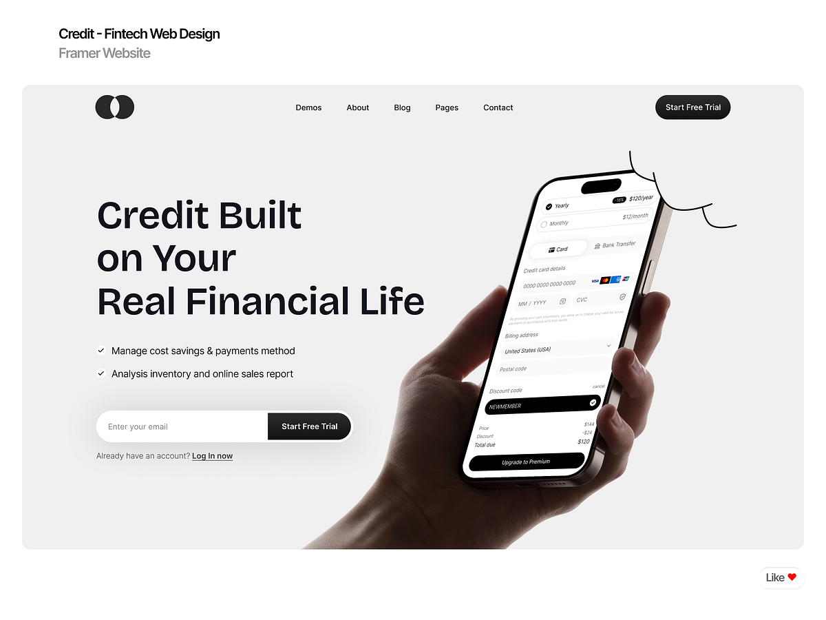 Modern Banking & Finance Web Design UI Experiences Image 3