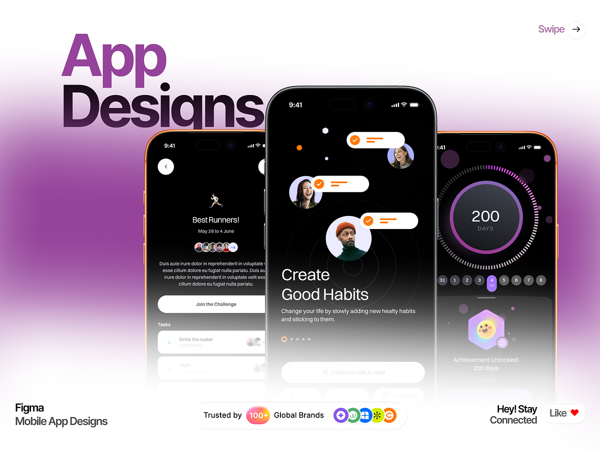 Modern FinTech & Lifestyle App Designs