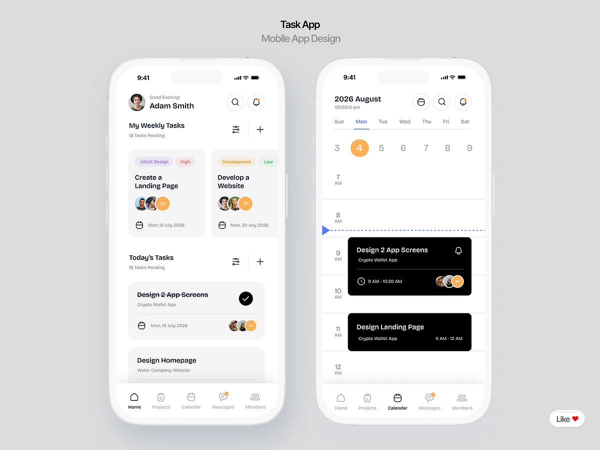 Integrated Wellness & Productivity UI/UX Designs Image 2