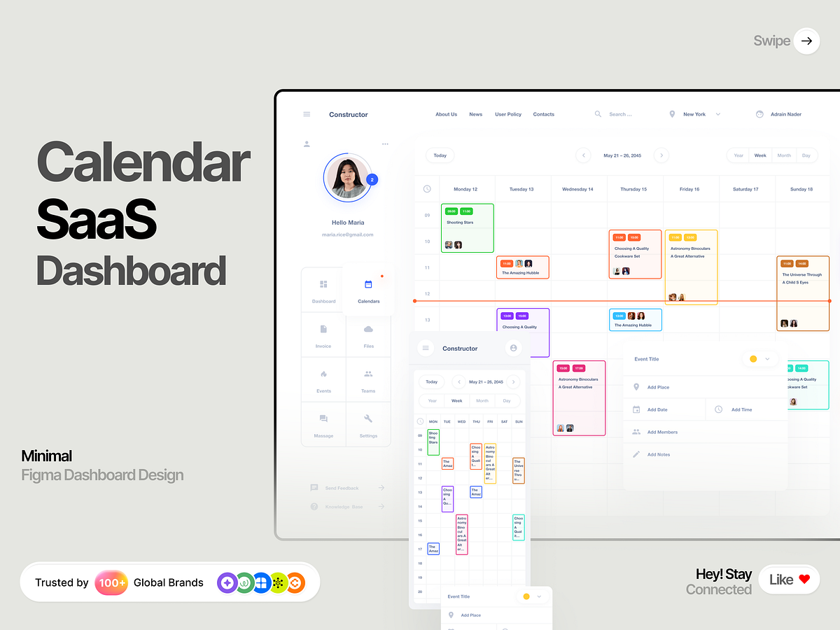 Effortless Scheduling for Modern Teams / SaaS Dashboard