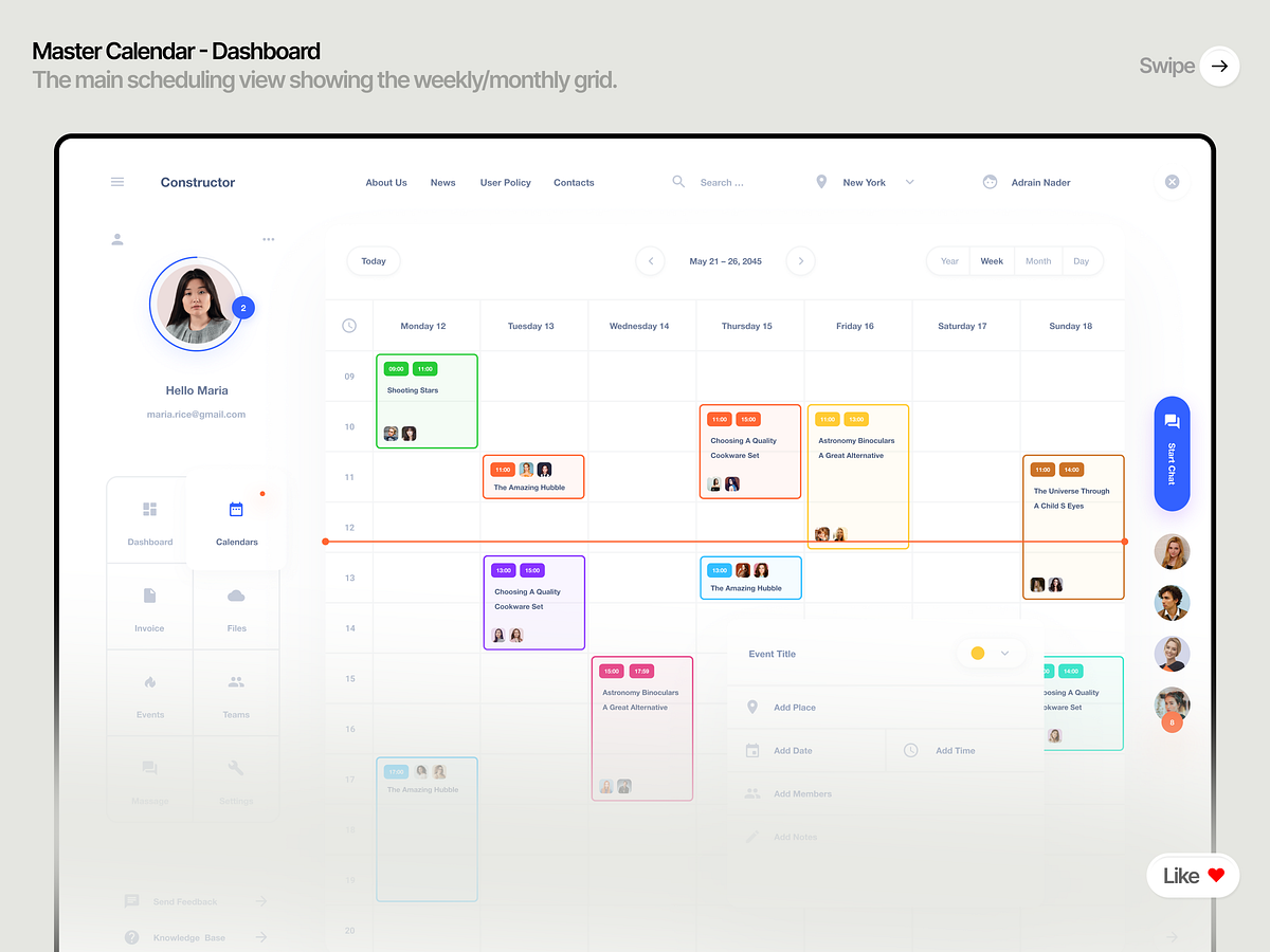 Effortless Scheduling for Modern Teams / SaaS Dashboard Image 0