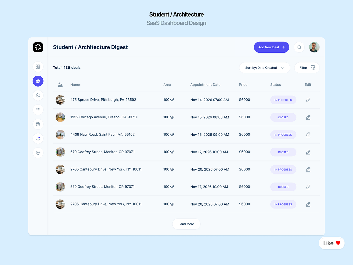 Modern LMS Landing Page & SaaS Student Dashboard Design Image 1