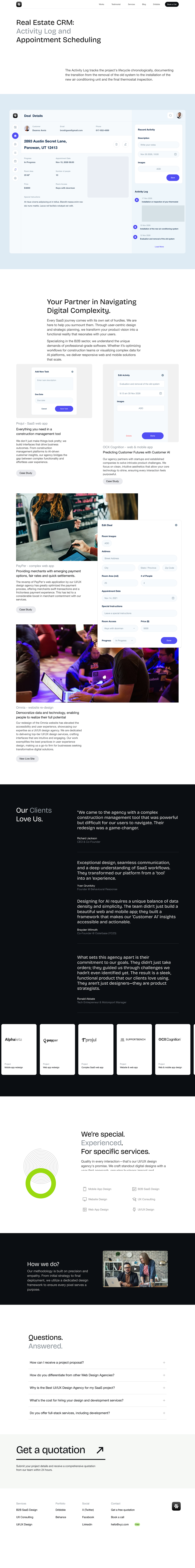 Real Estate CRM Framer Website & Appointment SaaS Dashboard Image 1